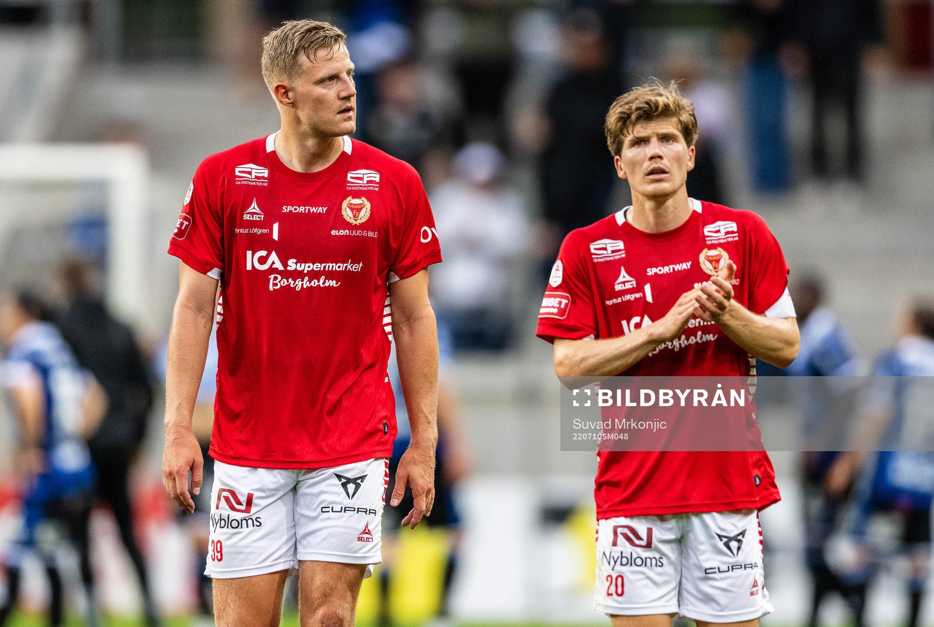 Kalmars Lars Sætra och Oliver Berg deppar