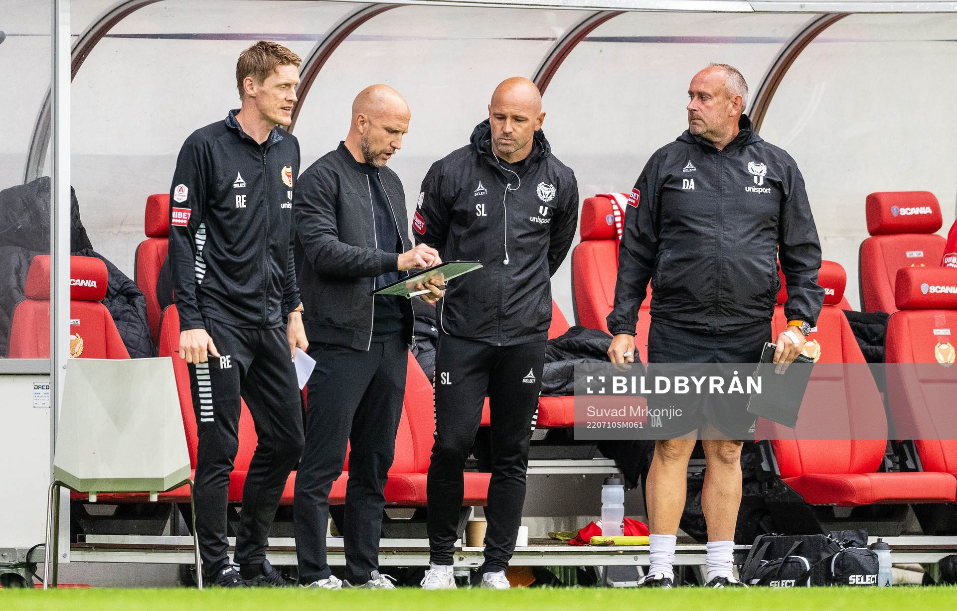 Kalmars assisterande tränare Rasmus Elm, tränare Henrik