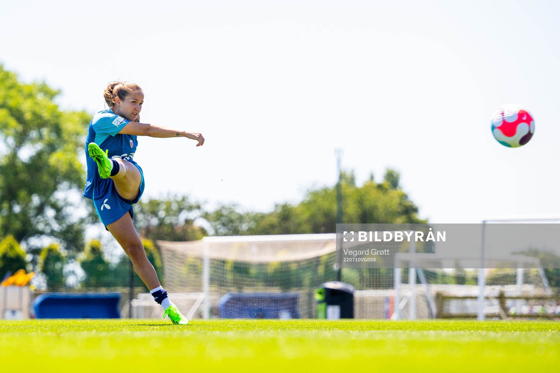 Guro Reiten of the Norwegian national football team at a