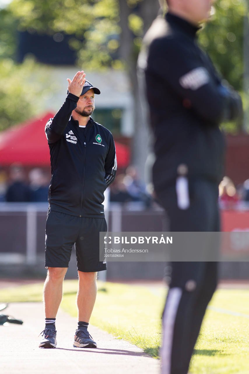 Skövde AIKs tränare Tobias Linderoth