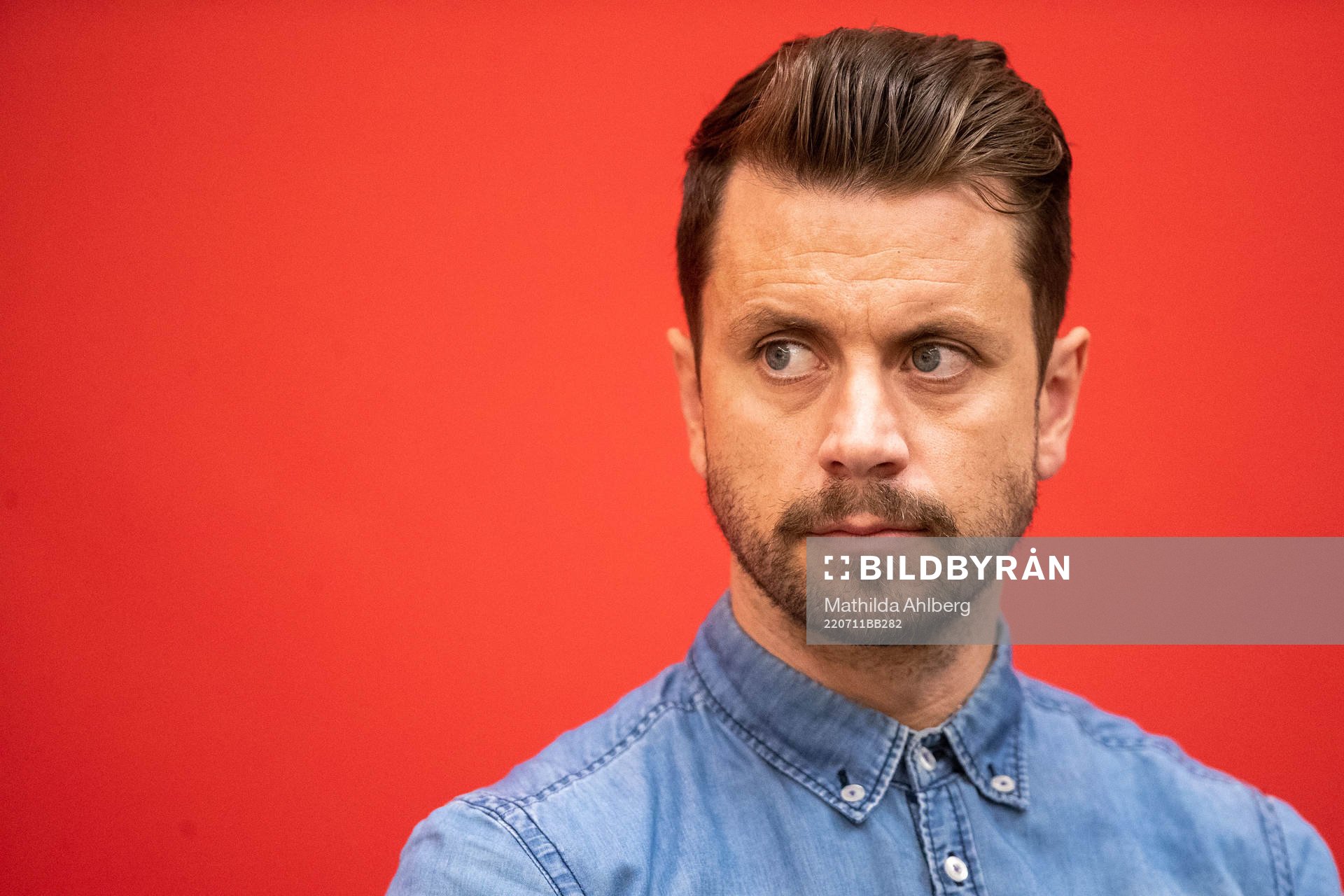Kari Arnason, head of sports of Vikingur during a Press Conference with Vikingur on July 11, 2022 in Reykjavik.