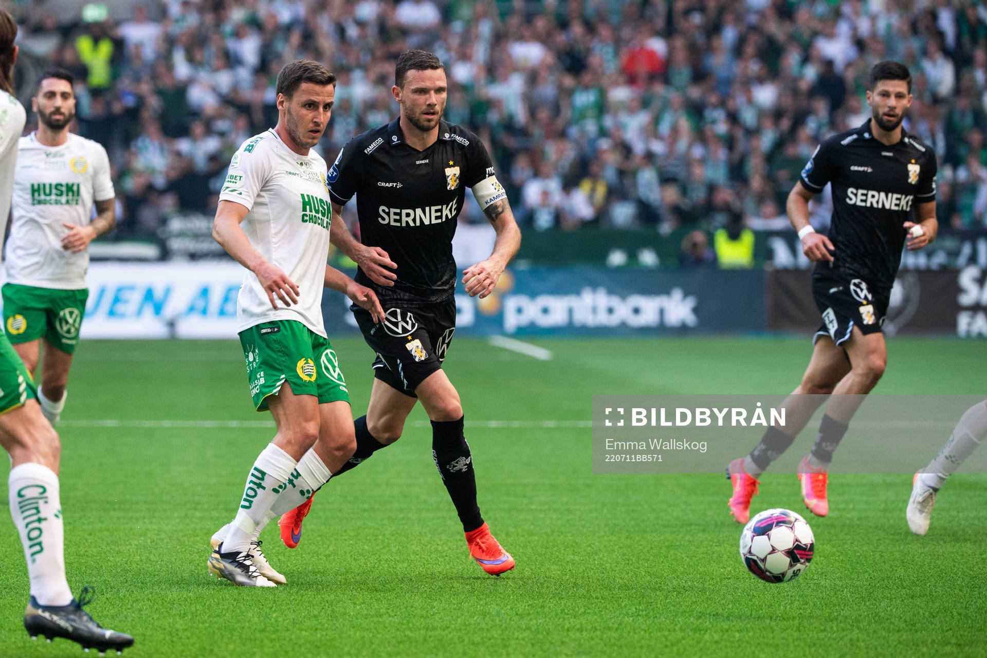 Hammarbys Jeppe Andersen och IFK Göteborgs Marcus Berg
