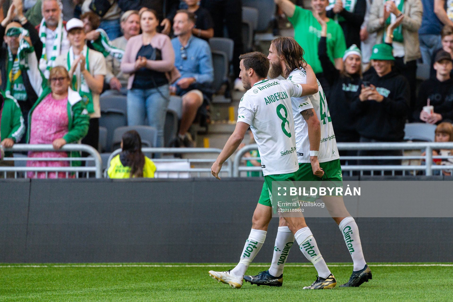 Hammarbys Jeppe Andersen och Bjørn Paulsen jublar