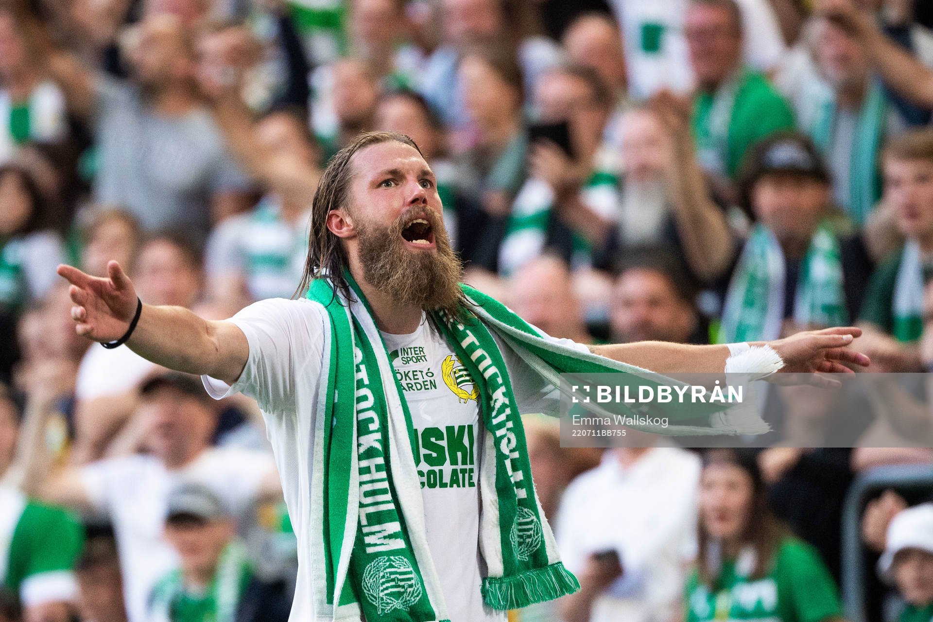Hammarbys Bjørn Paulsen tackas av