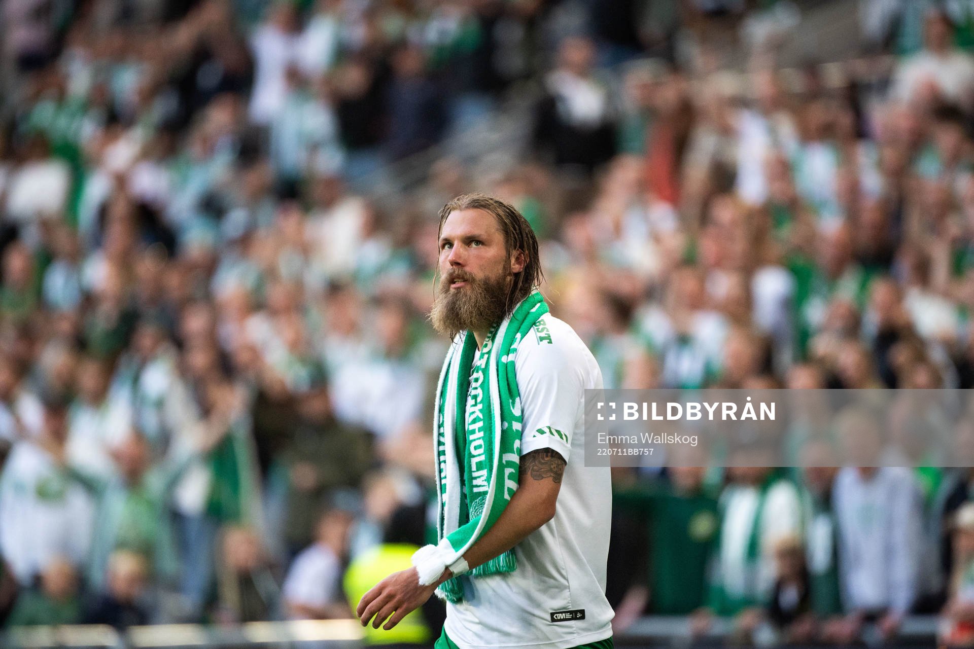 Hammarbys Bjørn Paulsen tackas av