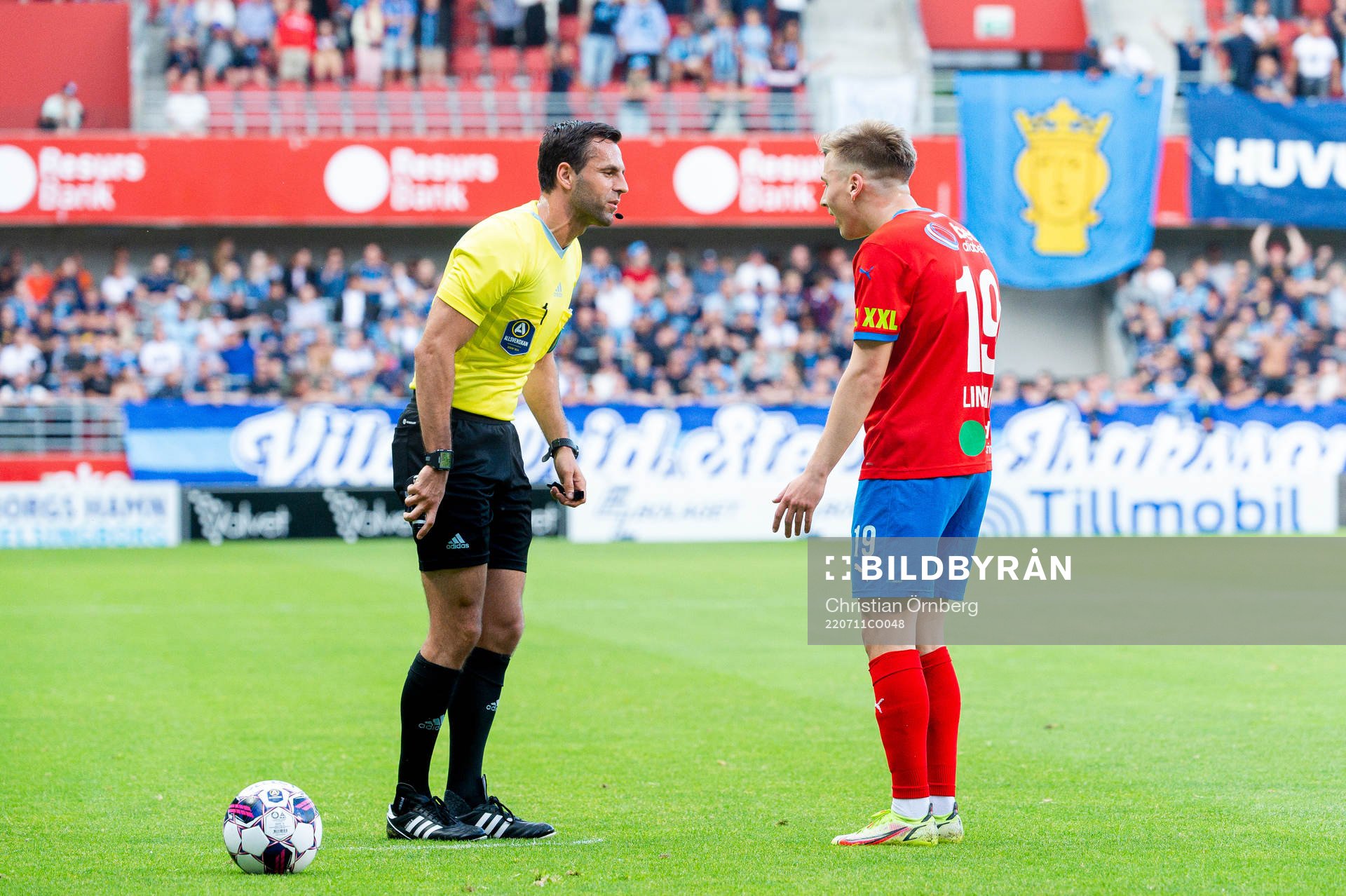 Domare Granit Maqedonci och Helsingborgs Lucas Lingman