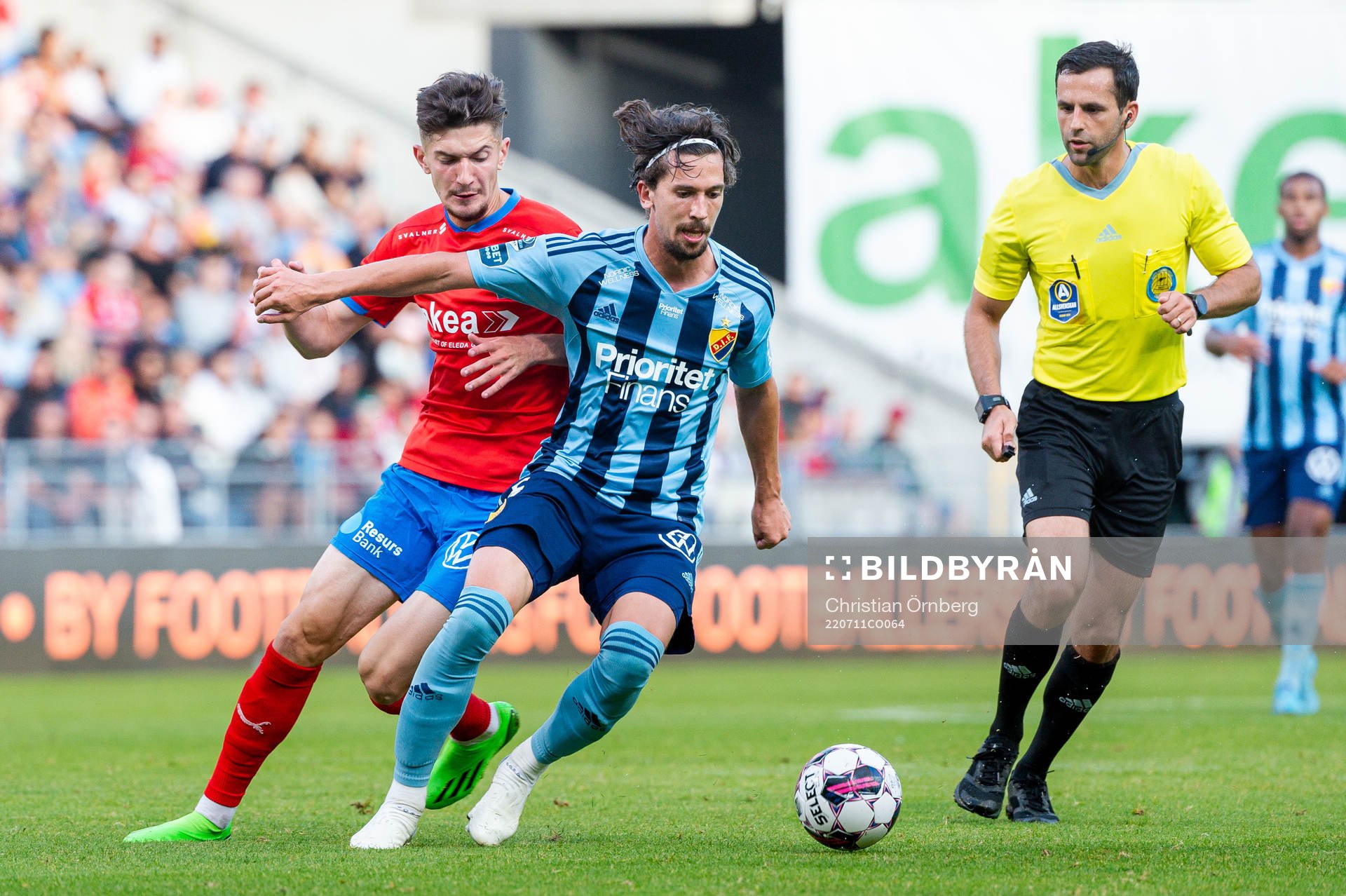 Helsingborgs Armin Gigovic och Djurgårdens Gustav Wikheim