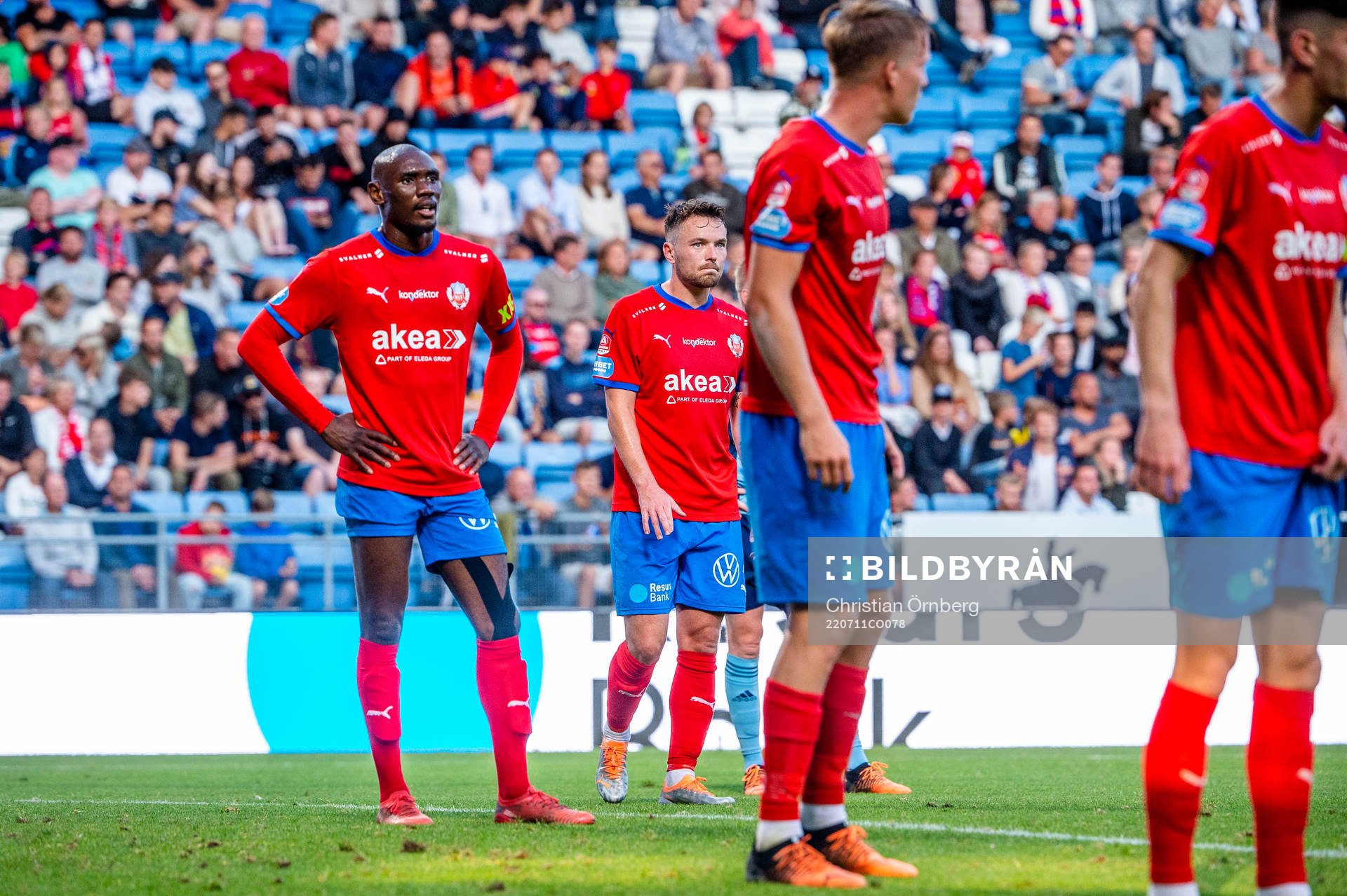 Helsingborgs Viljormur Davidsen deppar med lagkamraterna