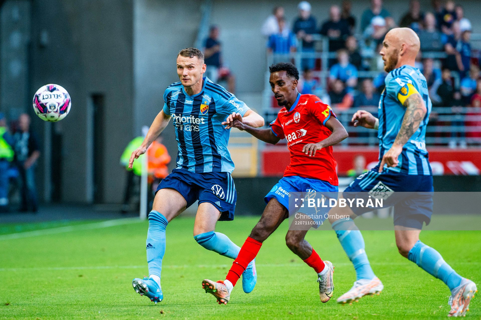 Helsingborgs Taha Abdi Ali mot Djurgårdens Piotr Johansson