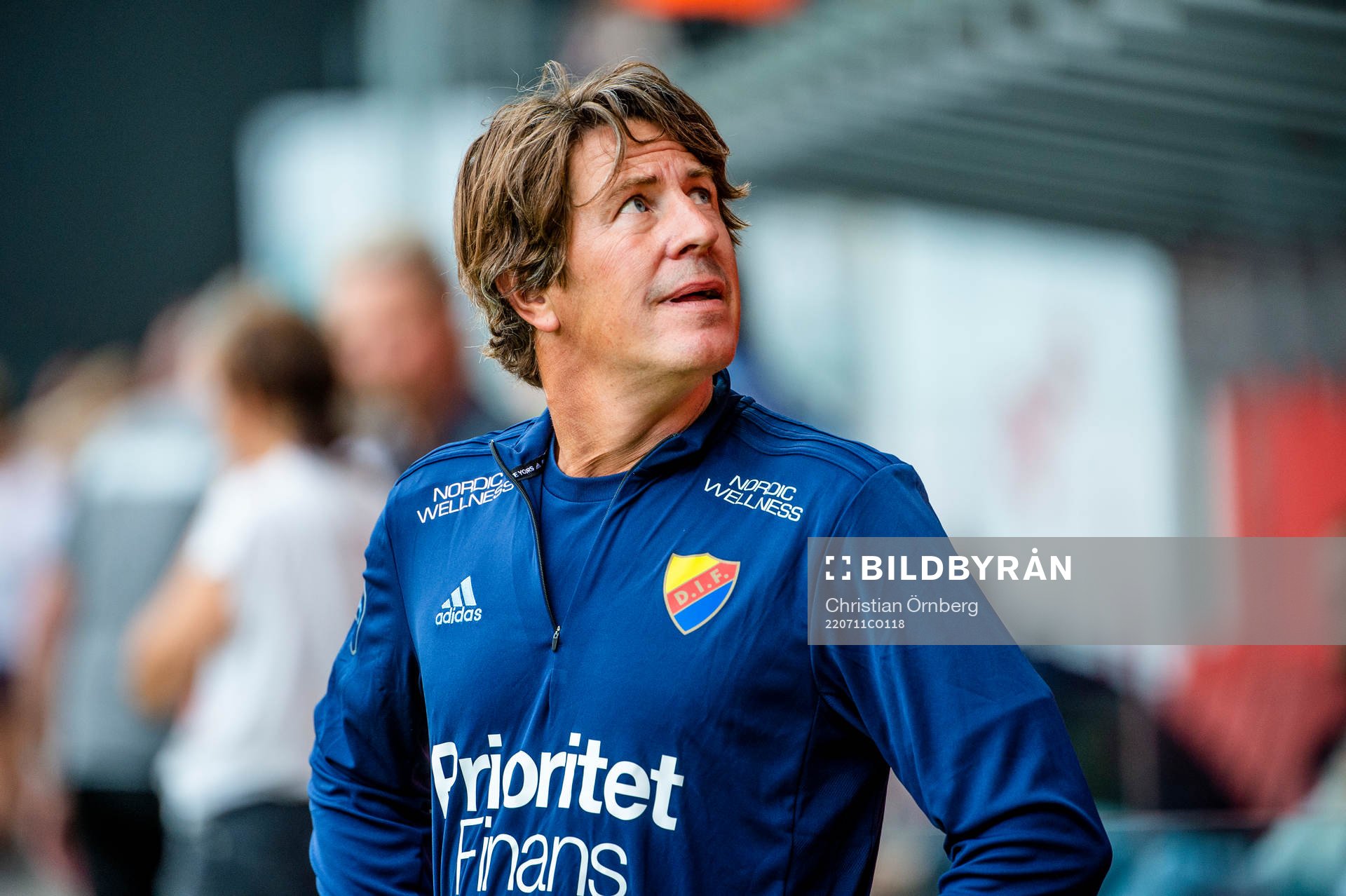 Djurgårdens tränare Thomas Lagerlöf innan