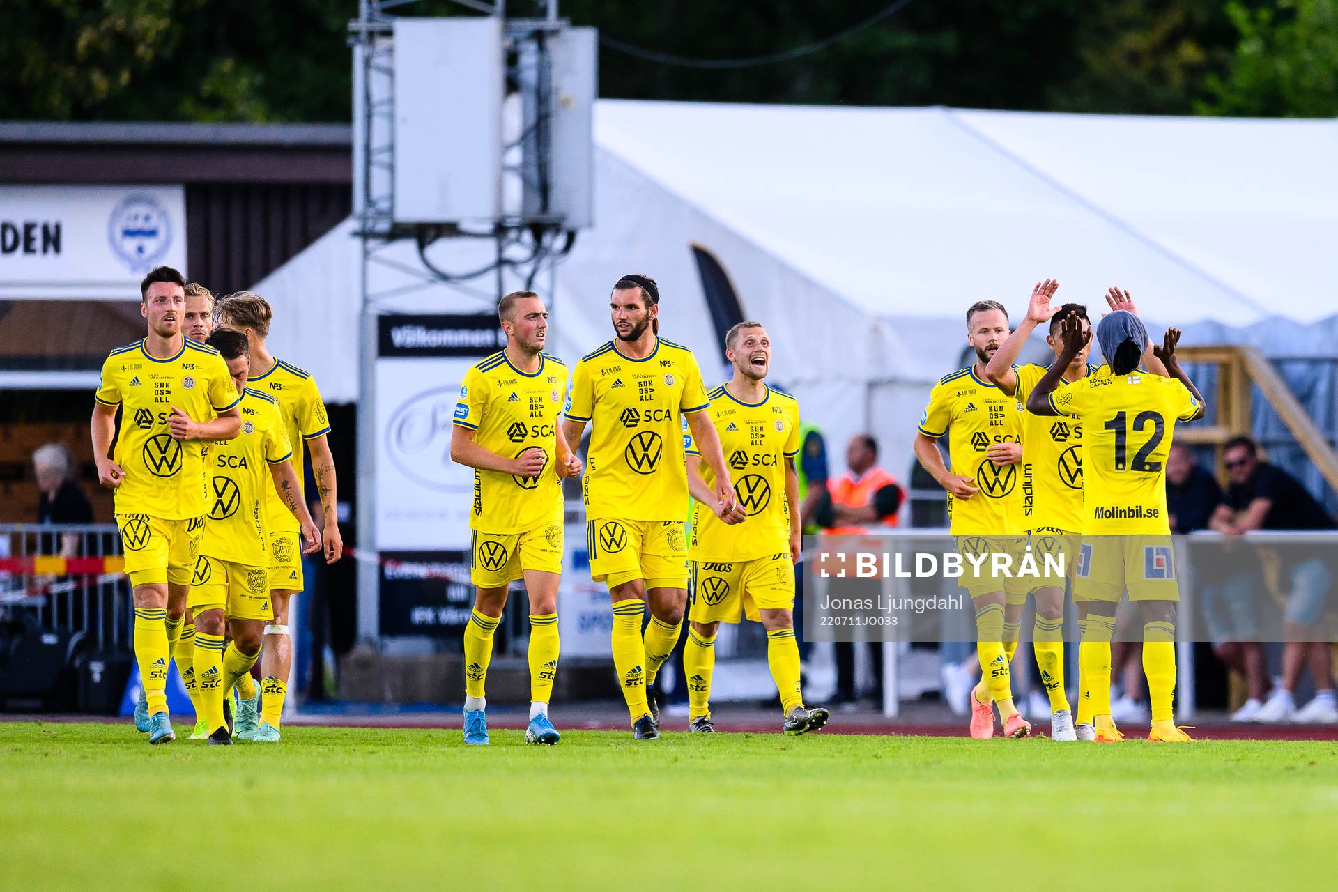 Sundsvalls spelare jublar