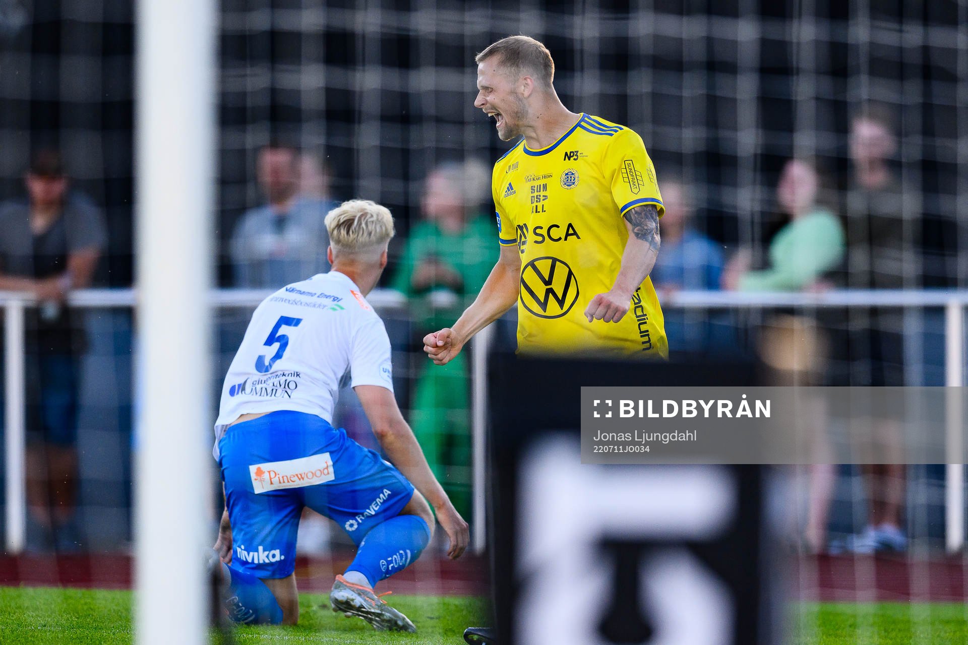 Sundsvalls Erik Andersson jublar