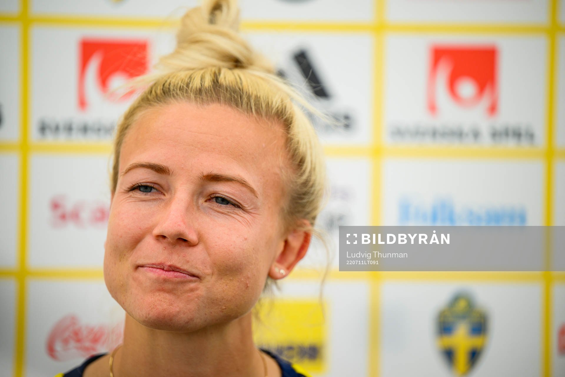 Hanna Glas of the Swedish women's national football team at