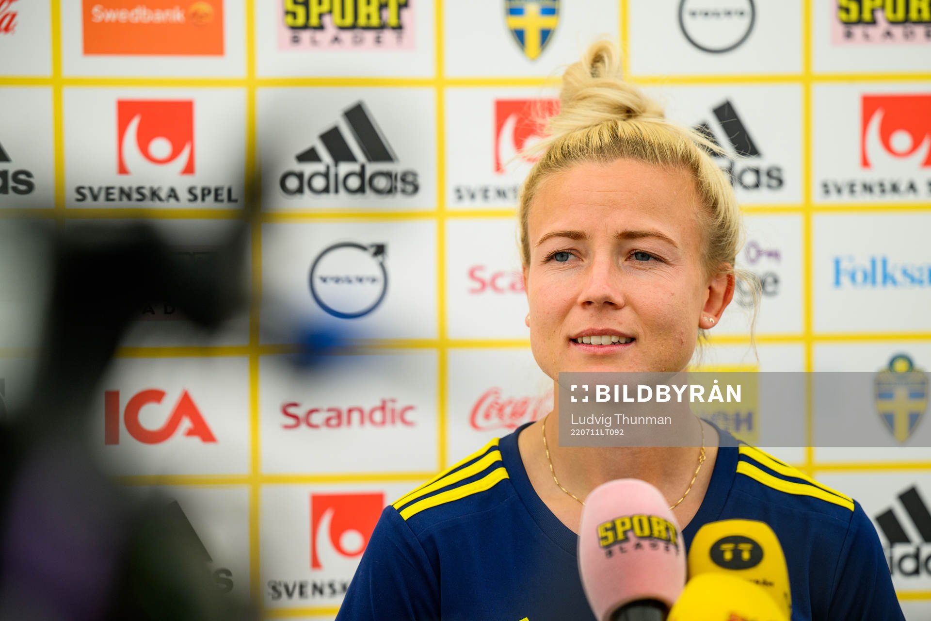 Hanna Glas of the Swedish women's national football team at