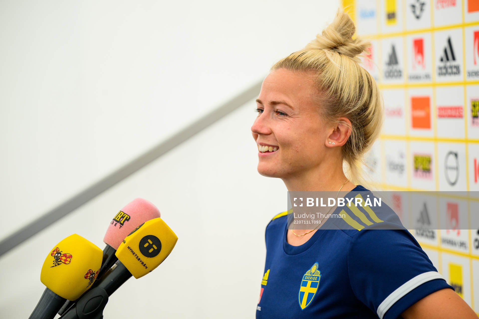 Hanna Glas of the Swedish women's national football team at