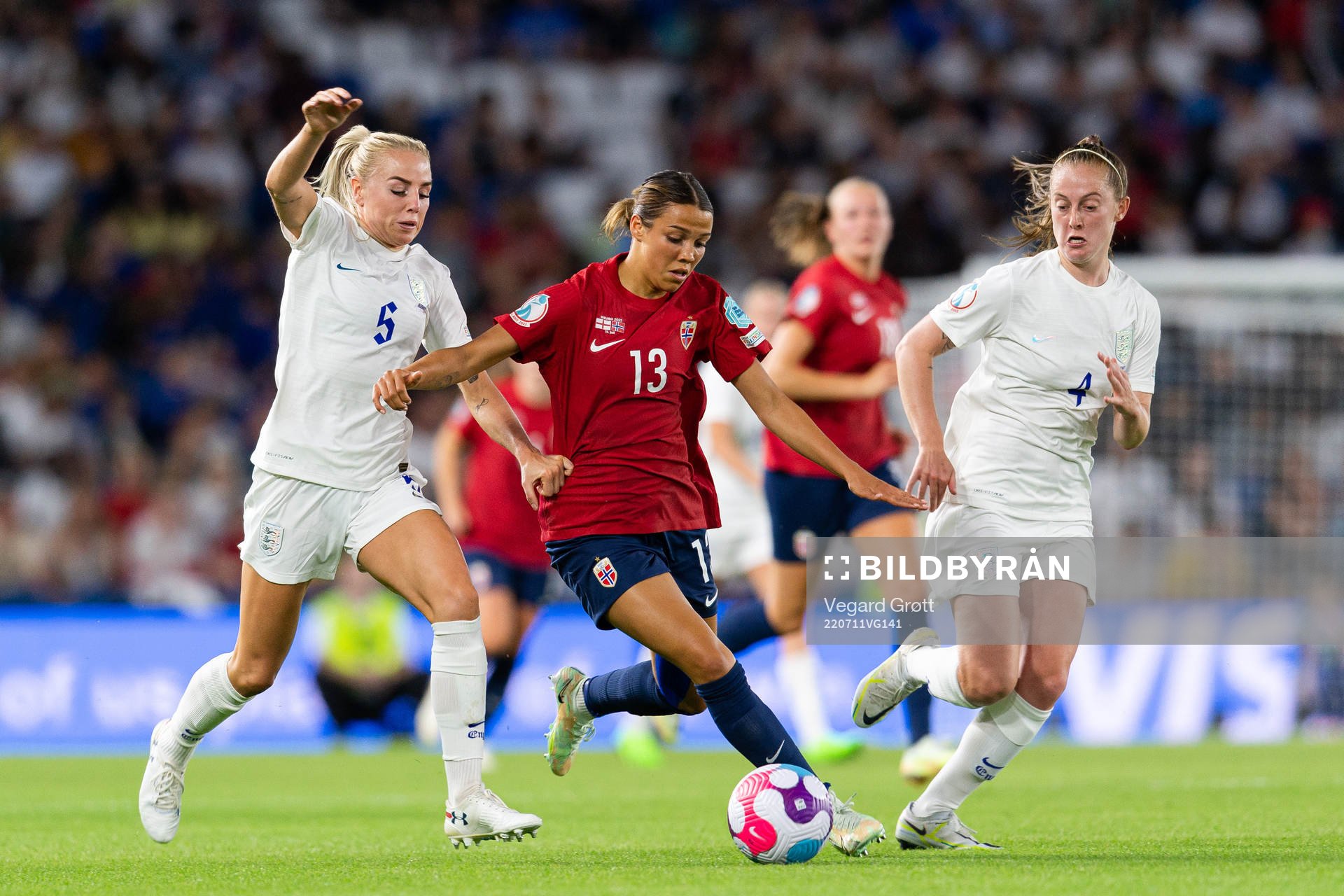 Celin Bizet Ildhusøy of Norway against Alex Greenwood and