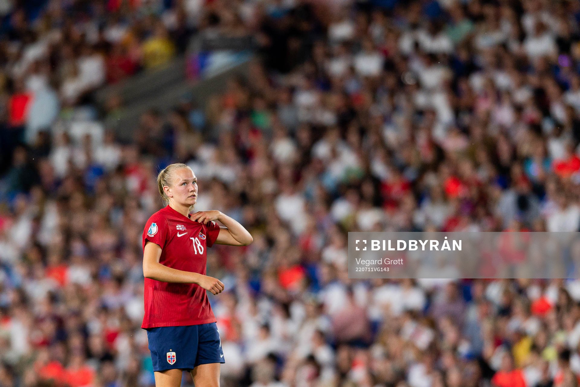 Frida Maanum of Norway looks dejected
