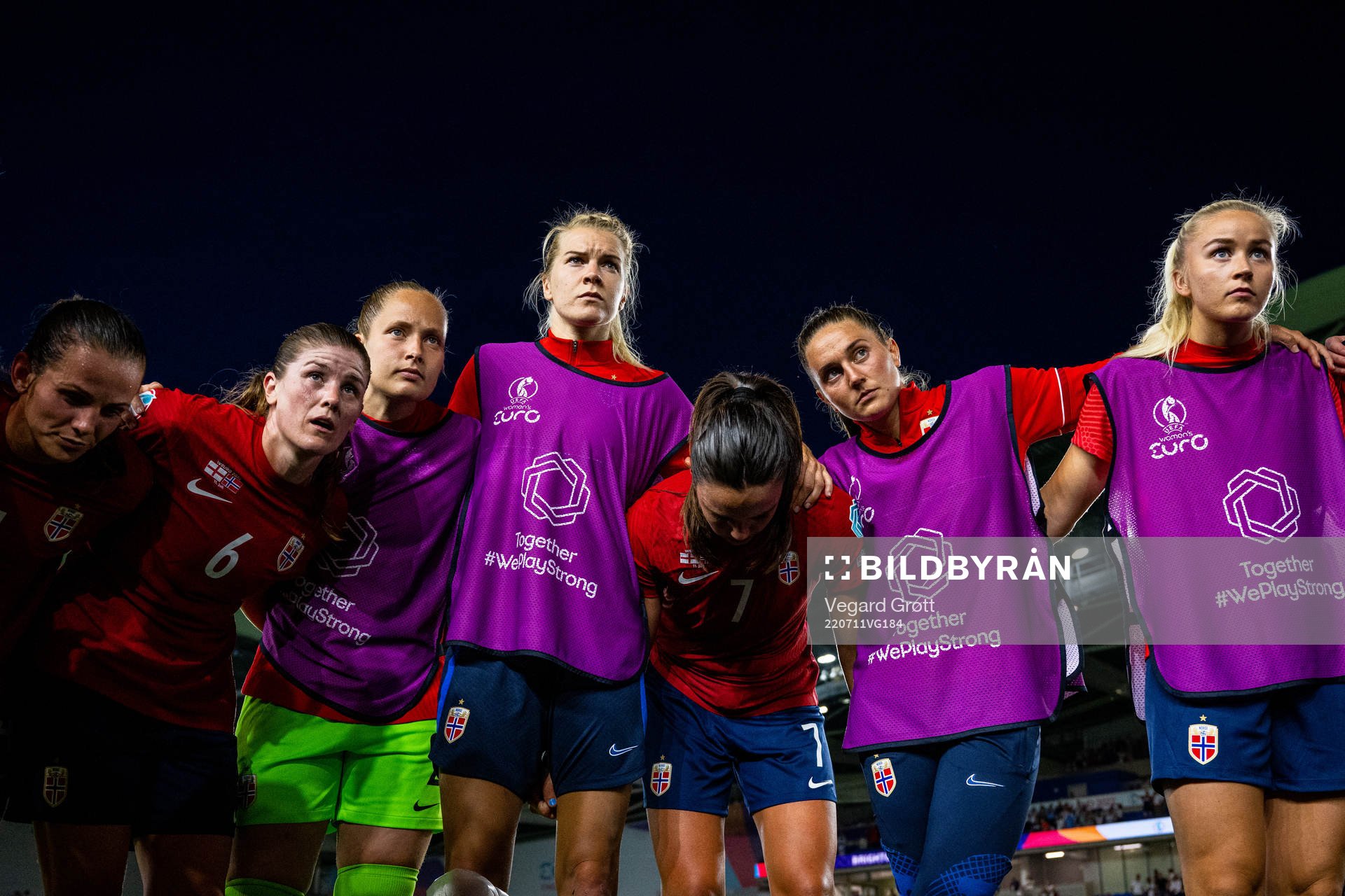Tuva Hansen, Maren Mjelde, goalkeeper Aurora Mikalsen, Ada