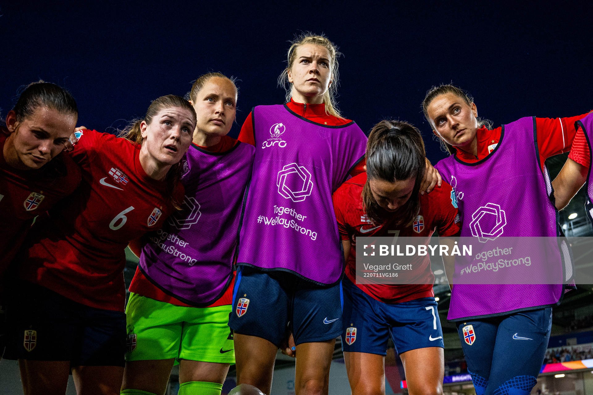 Tuva Hansen, Maren Mjelde, goalkeeper Aurora Mikalsen, Ada