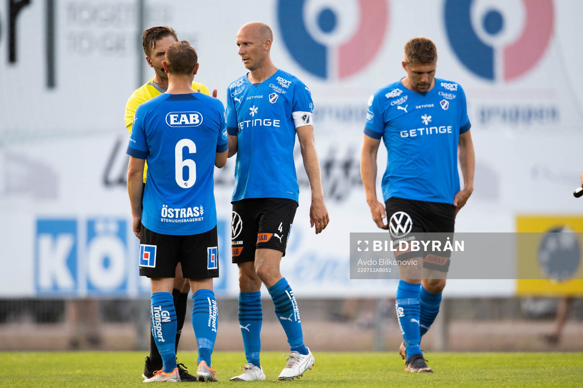 Halmstads Joel Allansson, Andreas Johansson och Mikael
