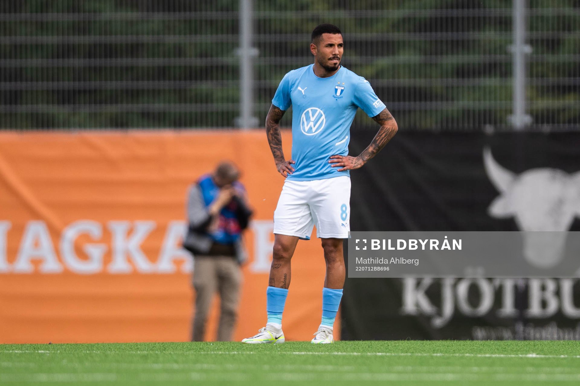 Sergio Pena of Malmö FF looks dejected