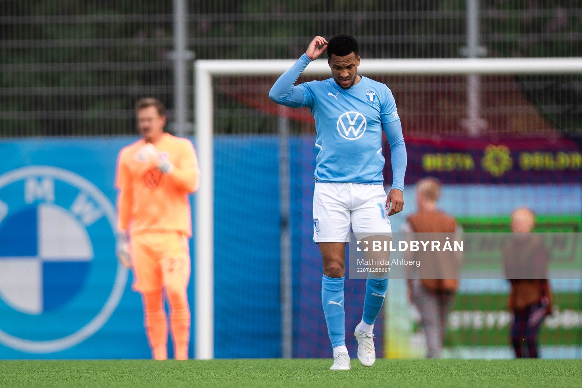 Martin Olsson of Malmö FF looks dejected