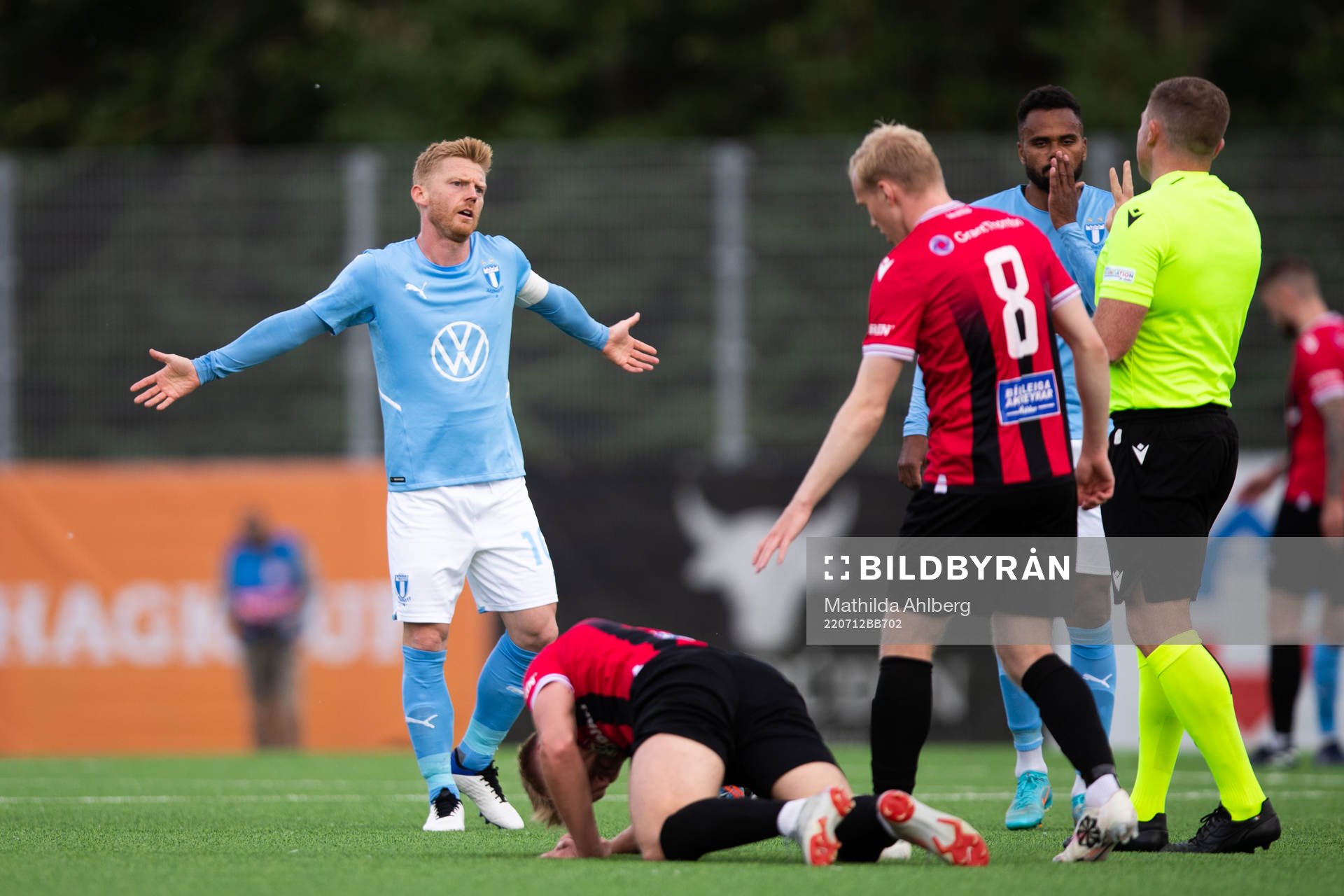 Anders Christiansen of Malmö FF reacts