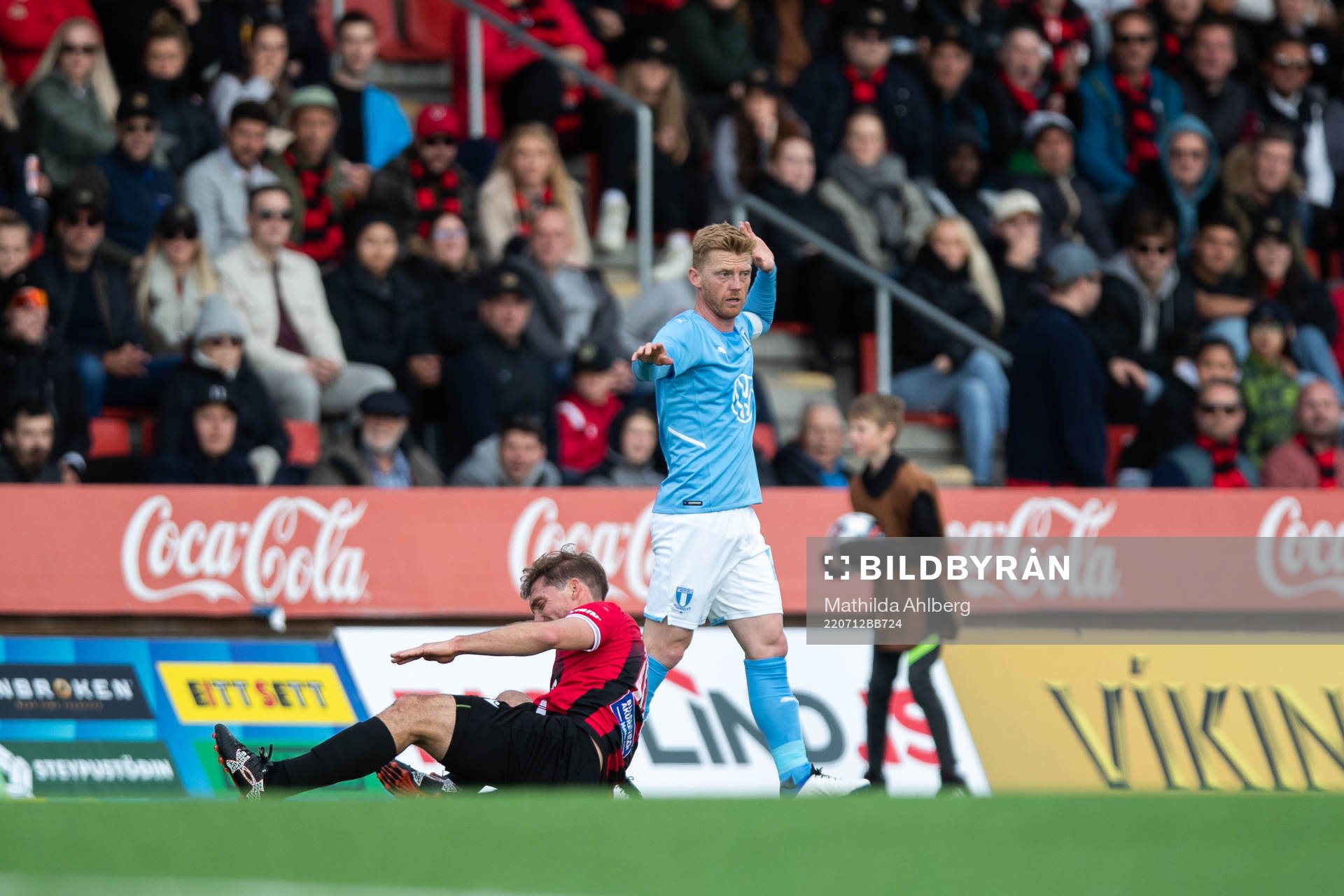 Anders Christiansen of Malmö FF reacts