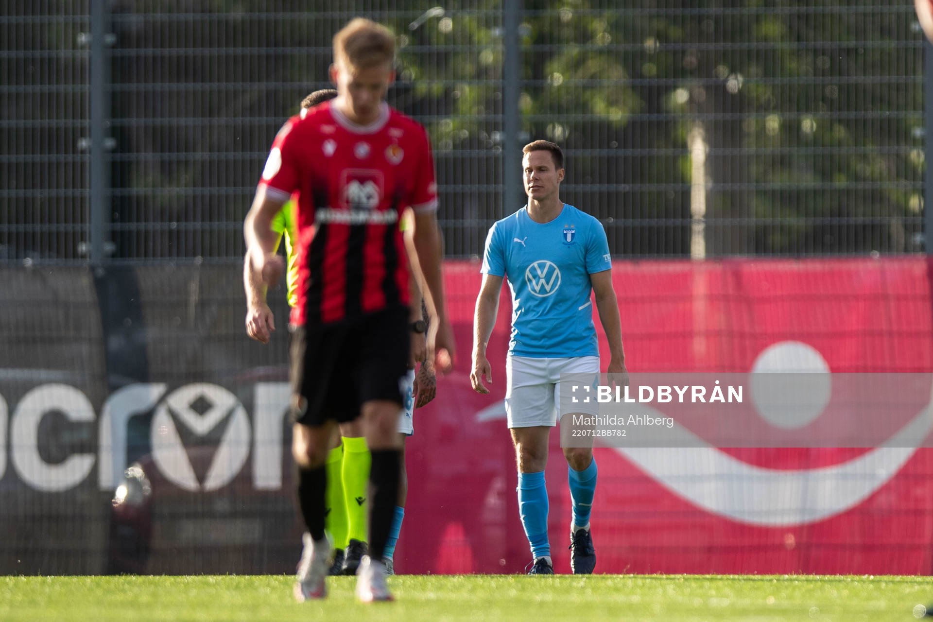 Niklas Moisander of Malmö FF looks dejected