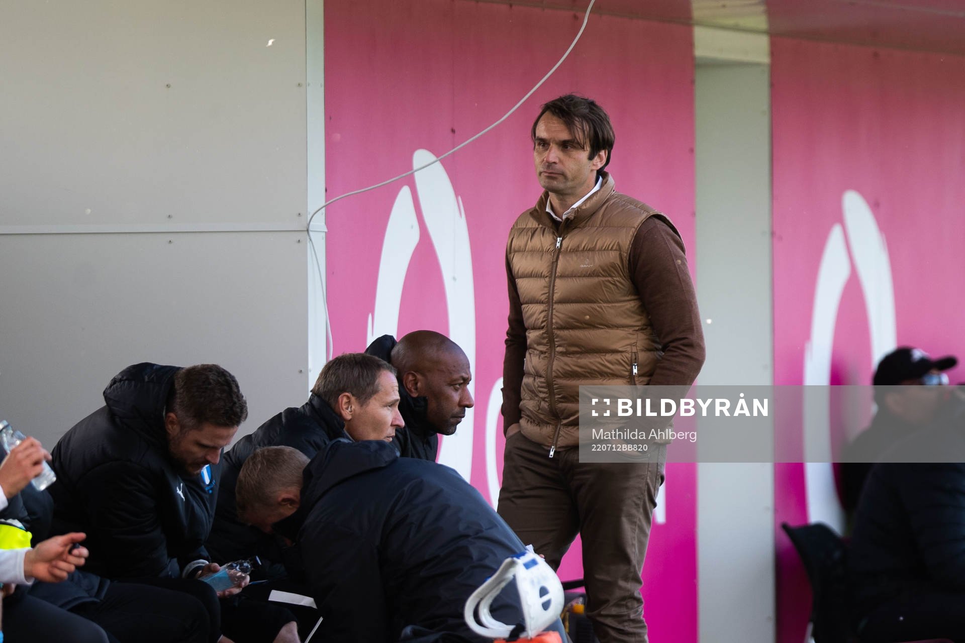 Milos Milojevic, head coach of Malmö FF during the UEFA Champions League qualifying match between Vikingur and Malmö FF on July 12, 2022 in Reykjavik.