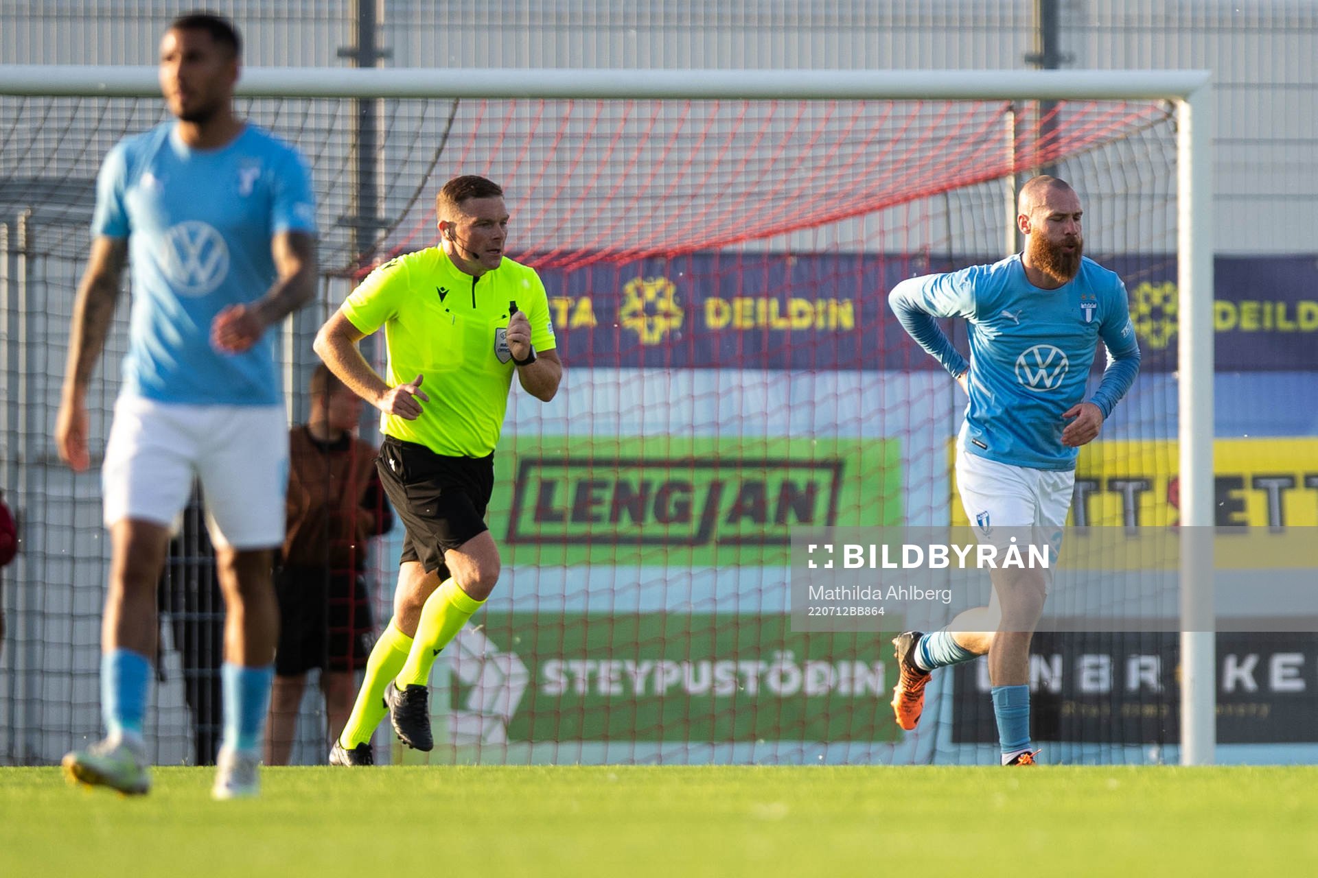 Jo Inge Berget of Malmö FF in pain