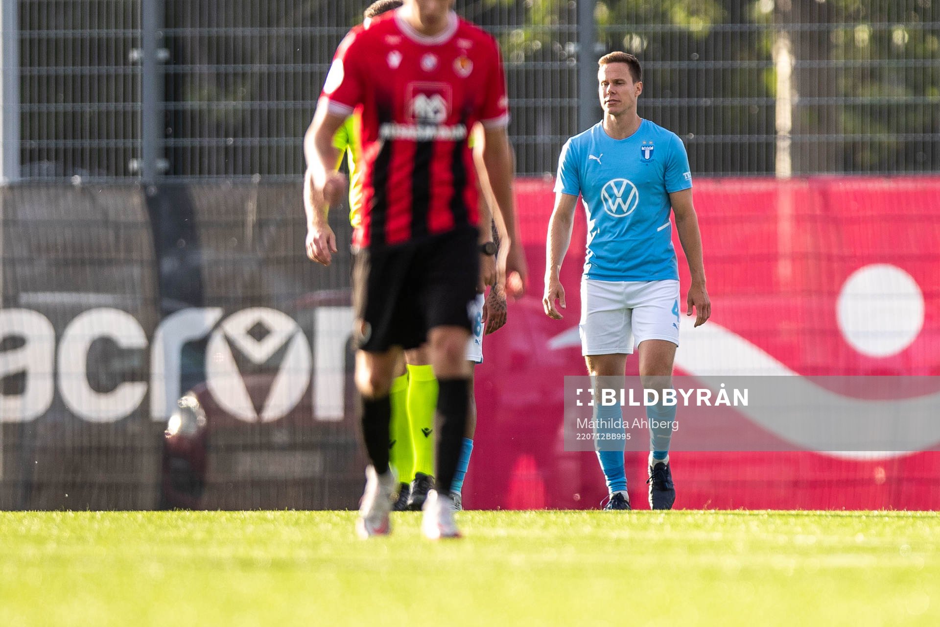Niklas Moisander of Malmö FF looks dejected