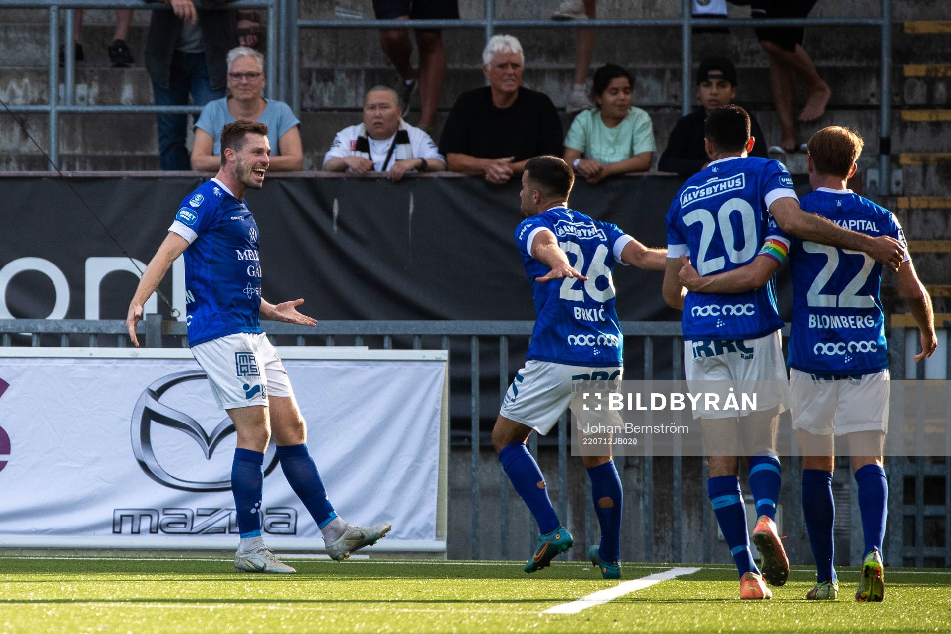 Trelleborgs Nicolas Mortensen jublar