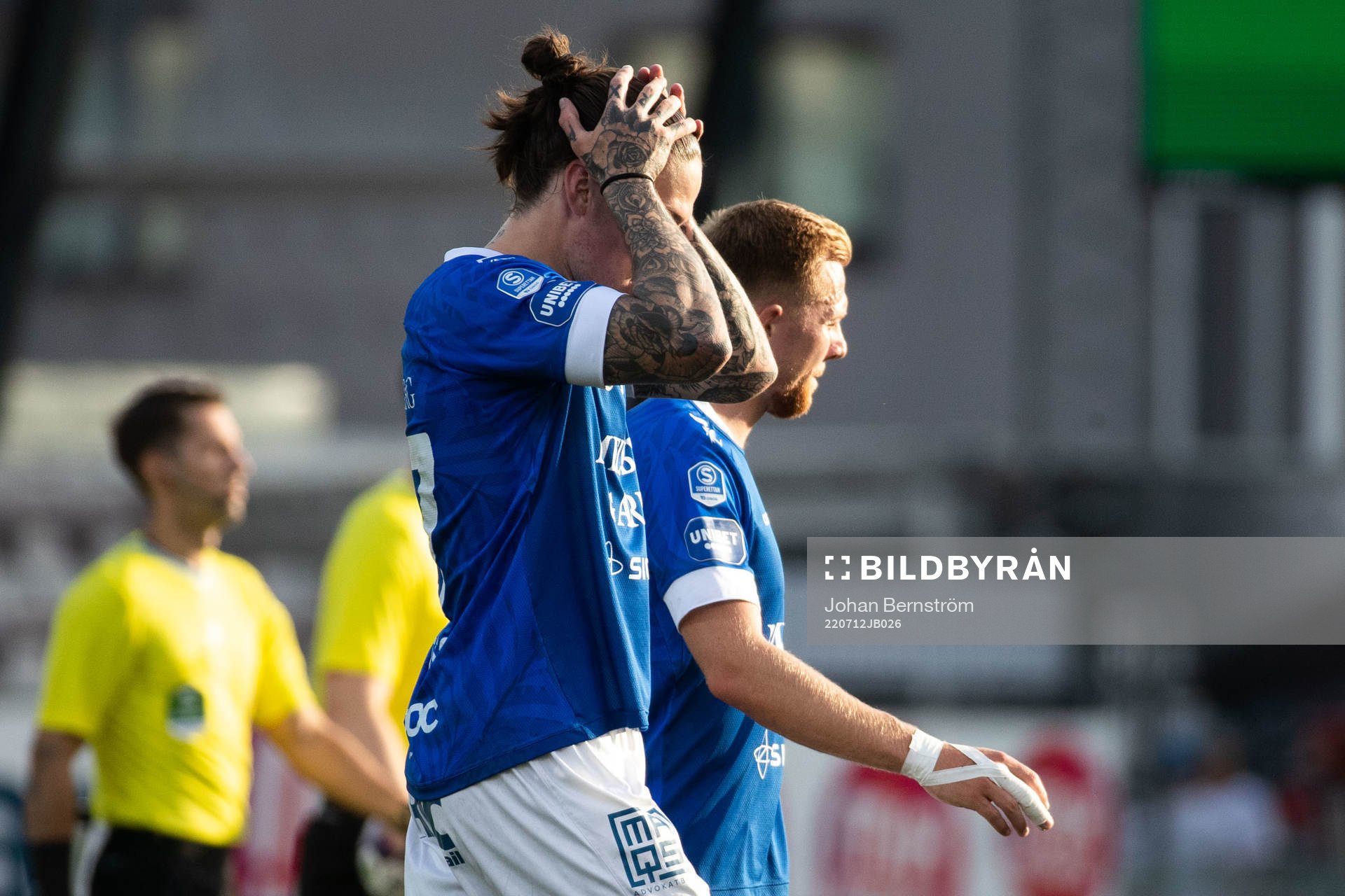Trelleborgs Jesper Modig och Isak Jönsson deppar