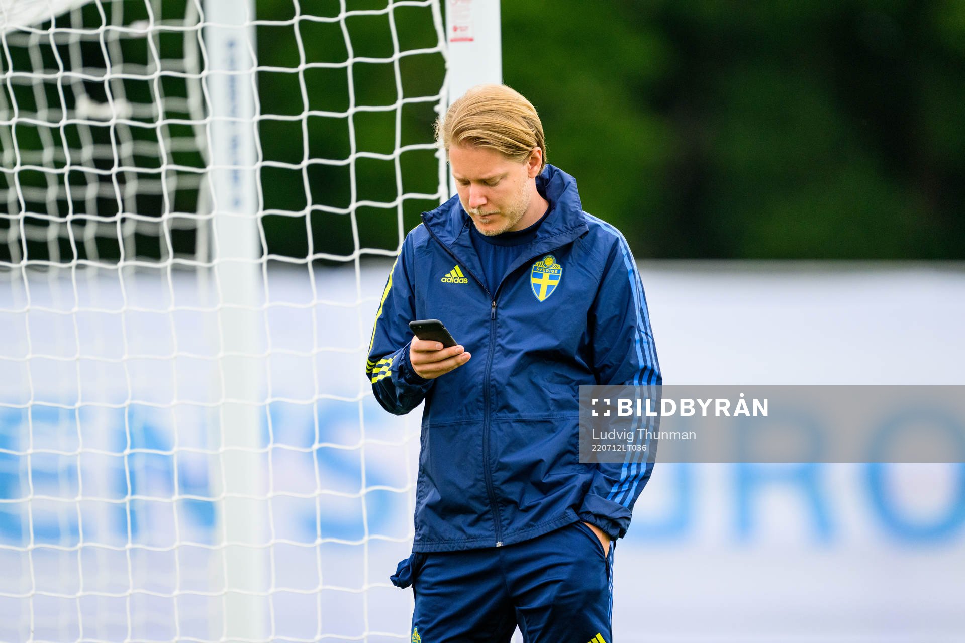 Fredrik Madestam, press officer of the Swedish women's