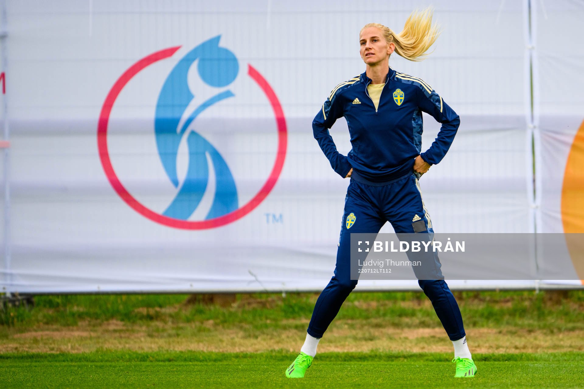Sofia Jakobsson of the Swedish women's national football