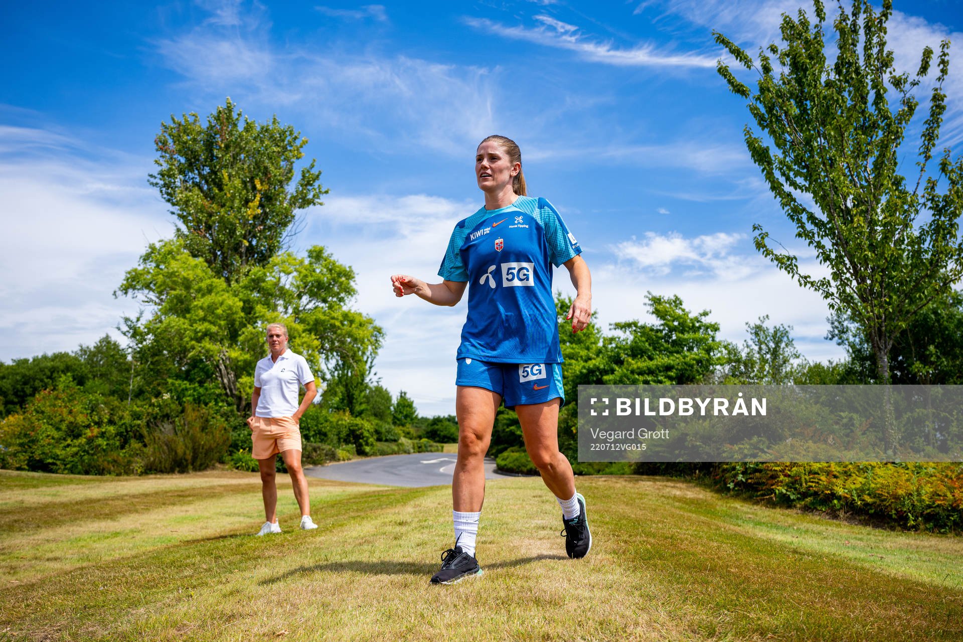 Solveig Gulbrandsen and Maren Mjelde of the Norwegian