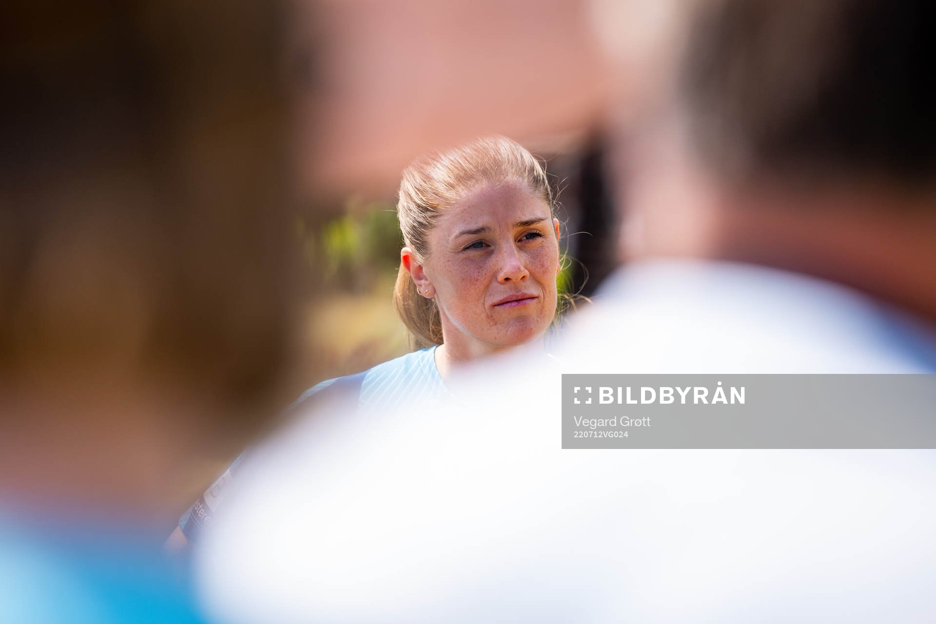 Maren Mjelde of the Norwegian national football team at a