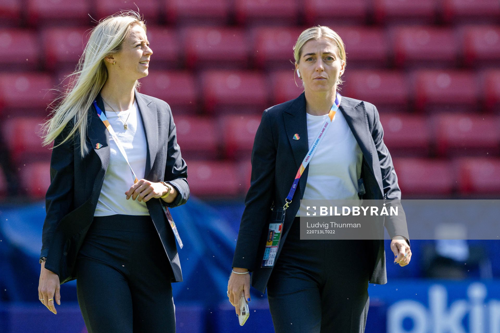 Amanda Ilestedt and Linda Sembrant of Sweden