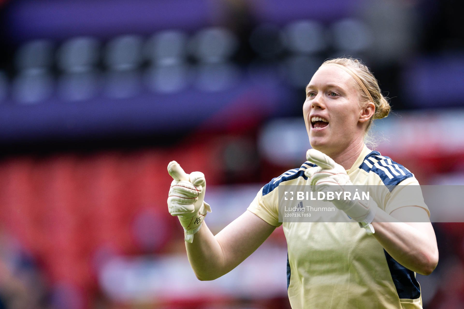 Goalkeeper Hedvig Lindahl of Sweden