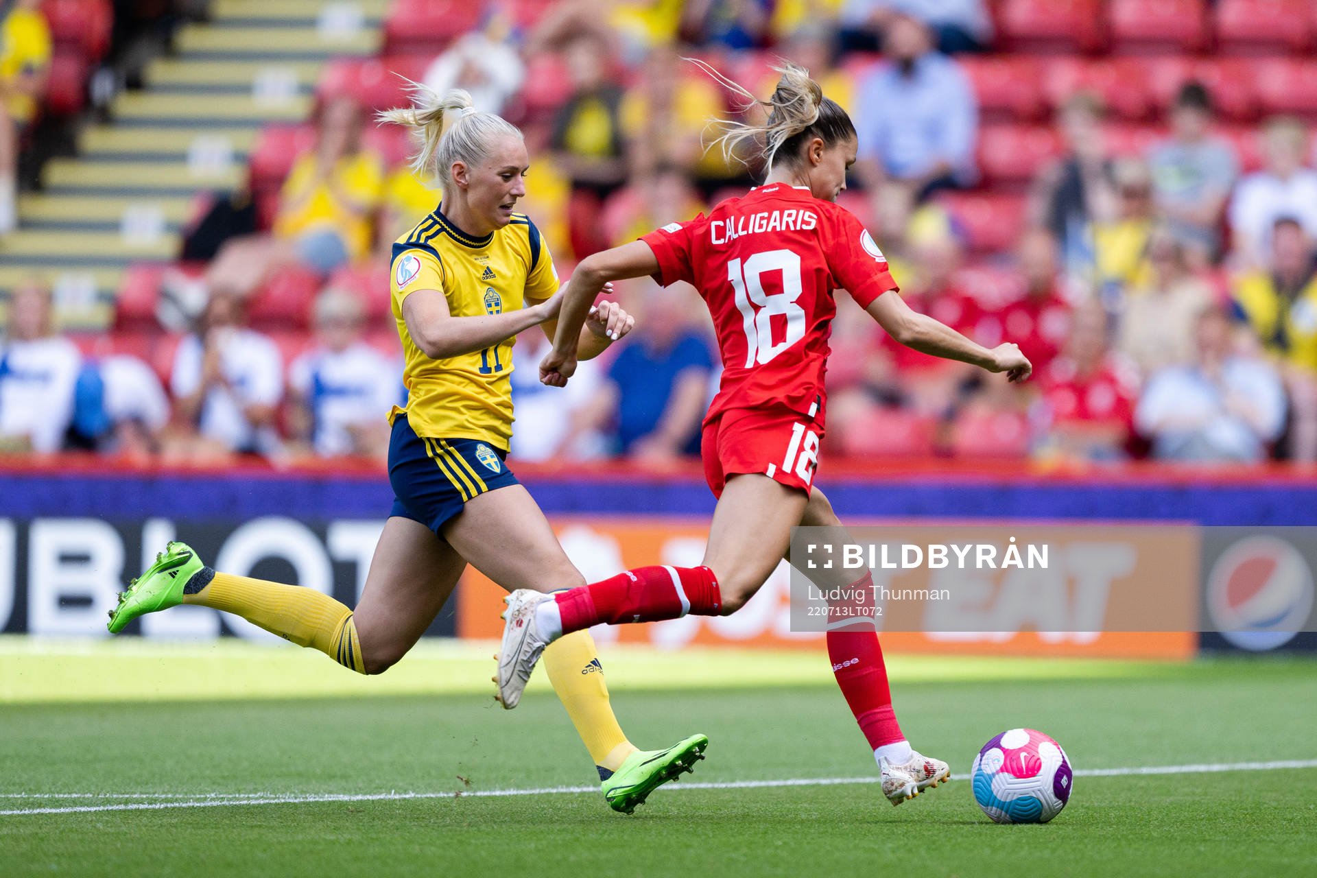 Stina Blackstenius of Sweden