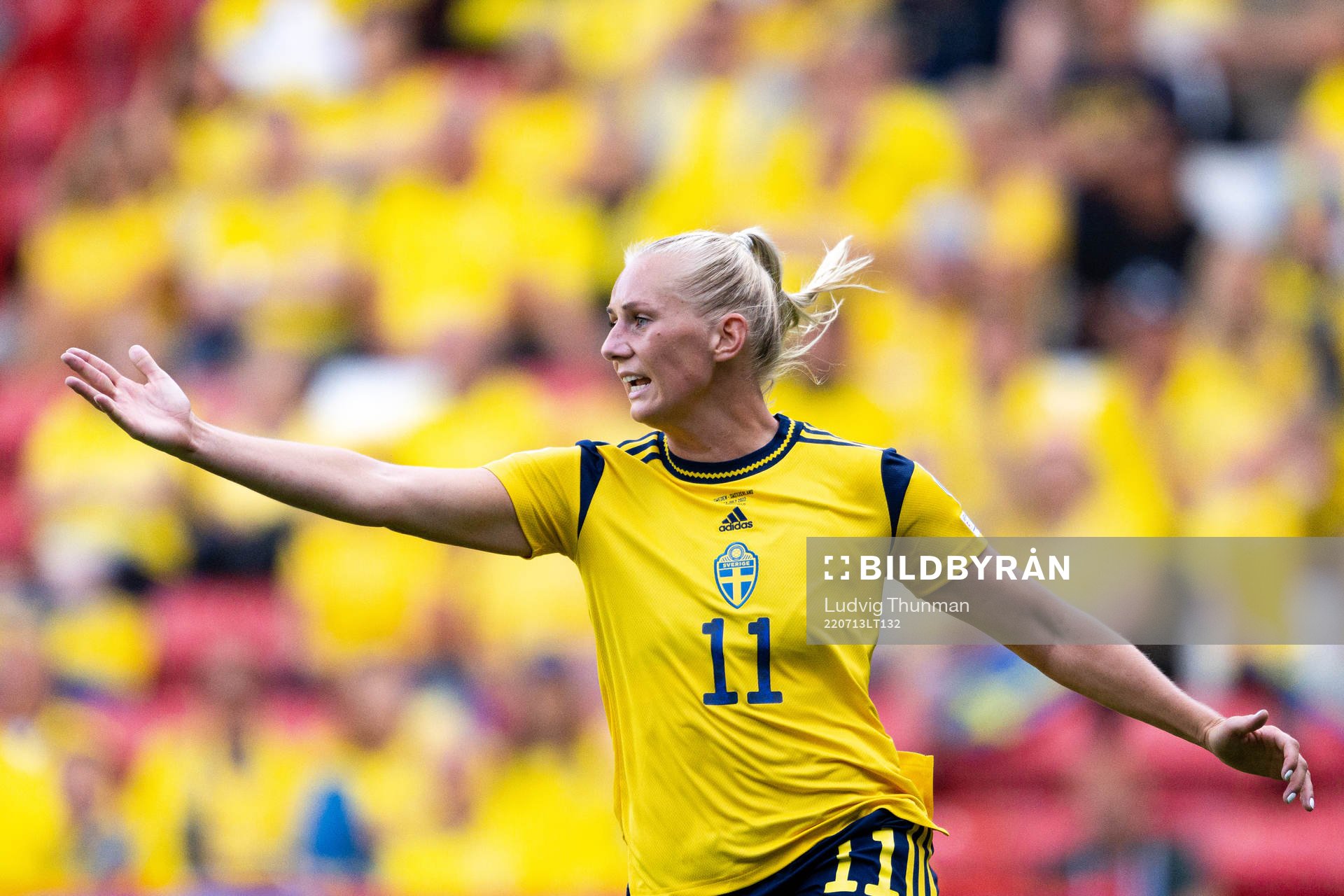 Stina Blackstenius of Sweden