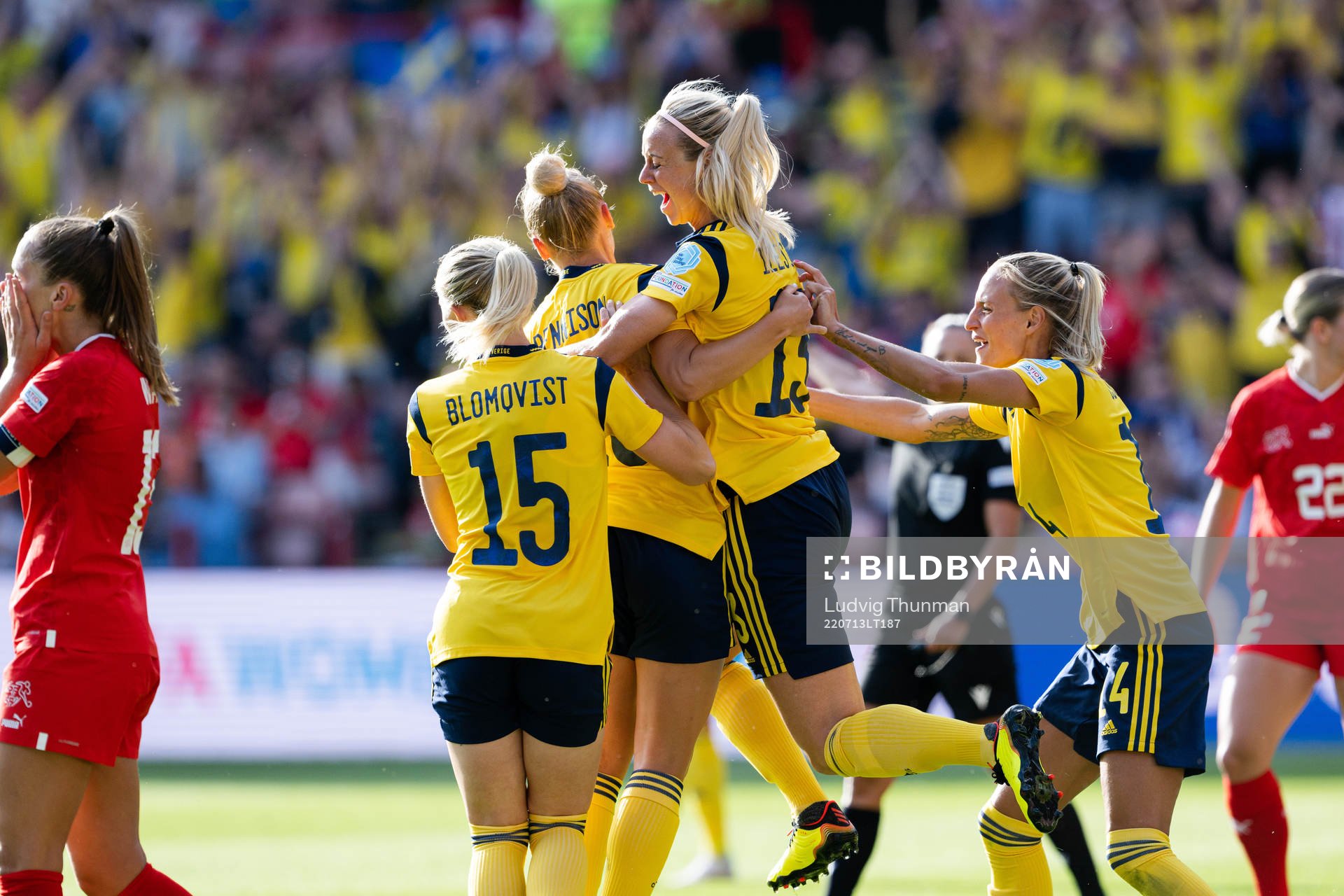 Rebecka Blomqvist , Amanda Ilestedt and Nathalie Björn of