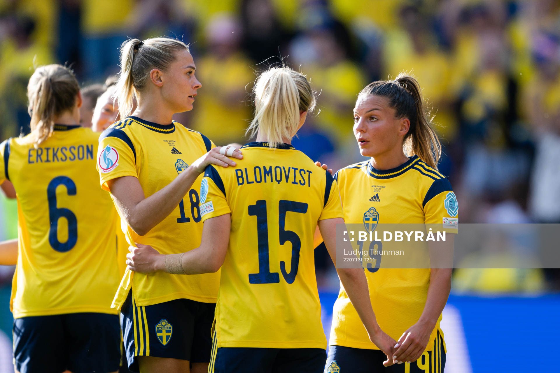 Fridolina Rolfö, Rebecka Blomqvist and Johanna Rytting