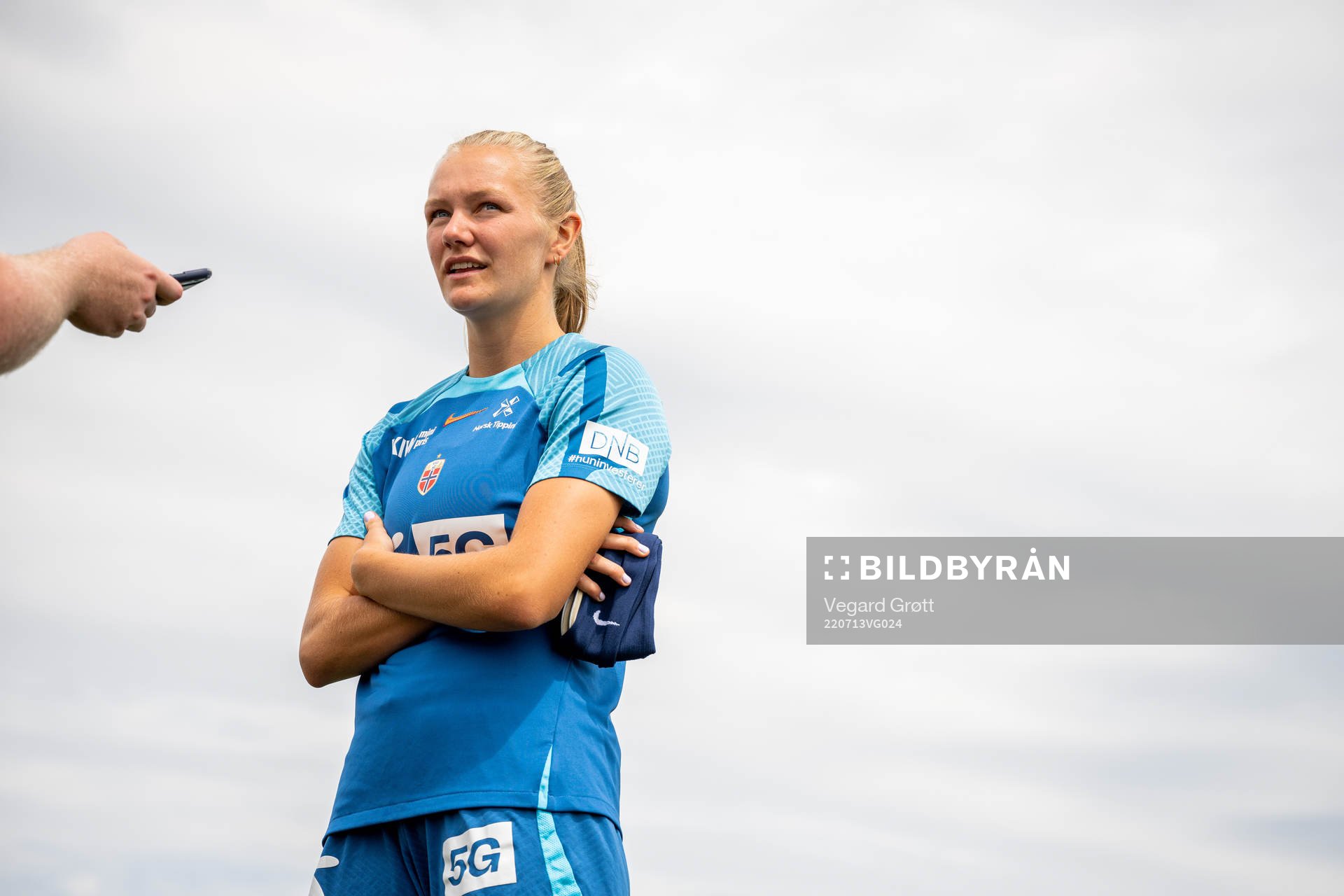 Frida Maanum of the Norwegian national football team at a