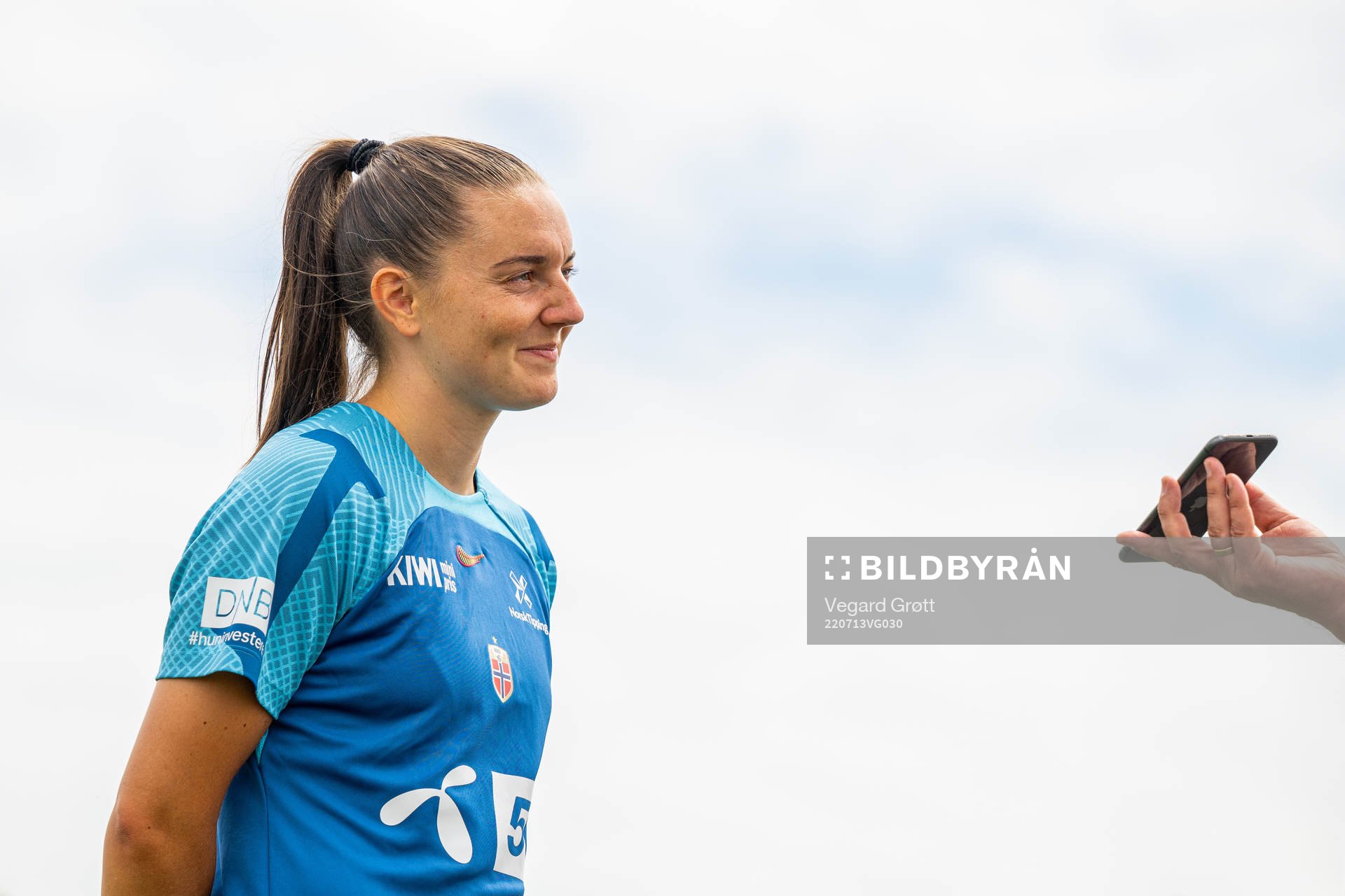Vilde Bøe Risa of the Norwegian national football team at