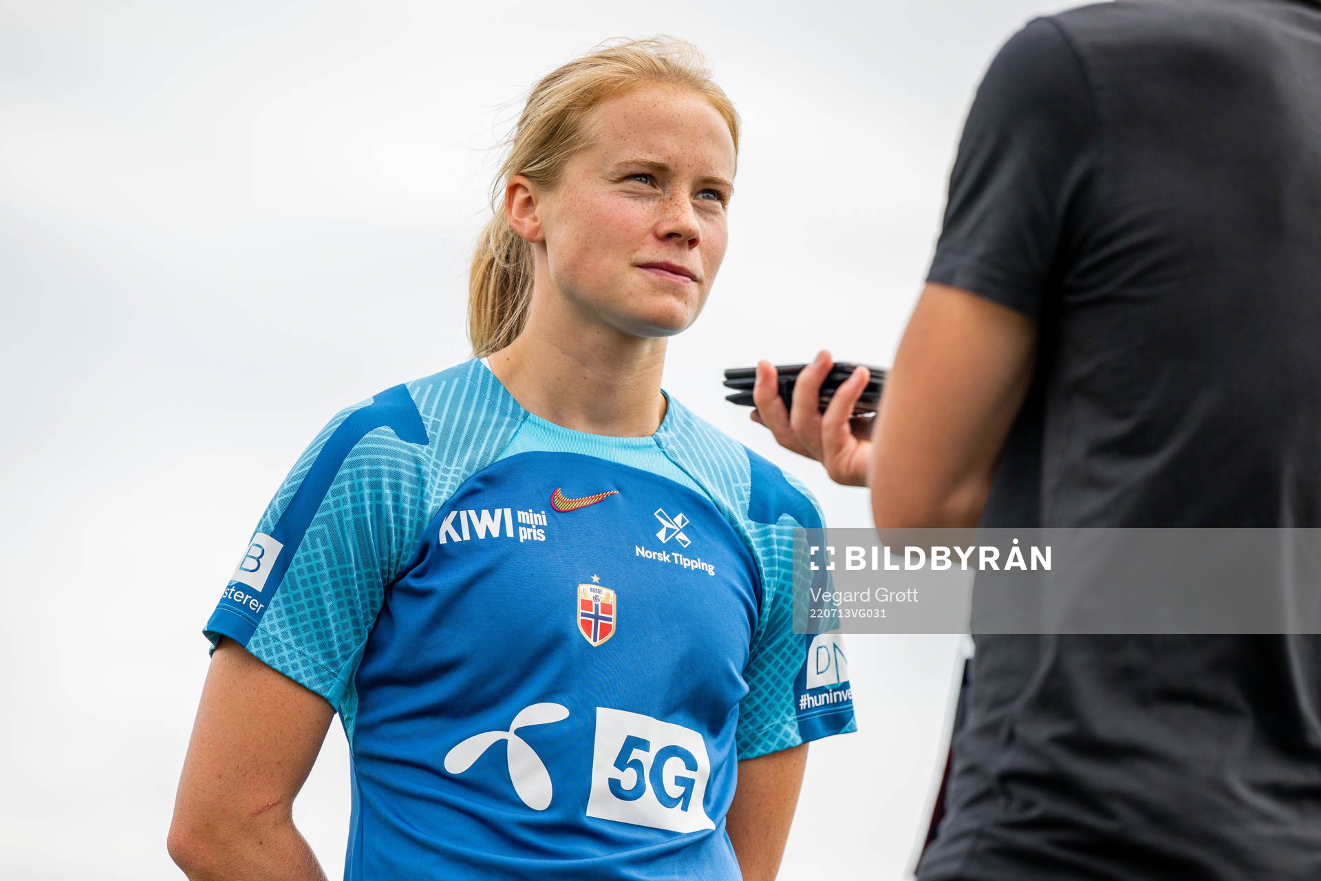 Julie Blakstad of the Norwegian national football team at a