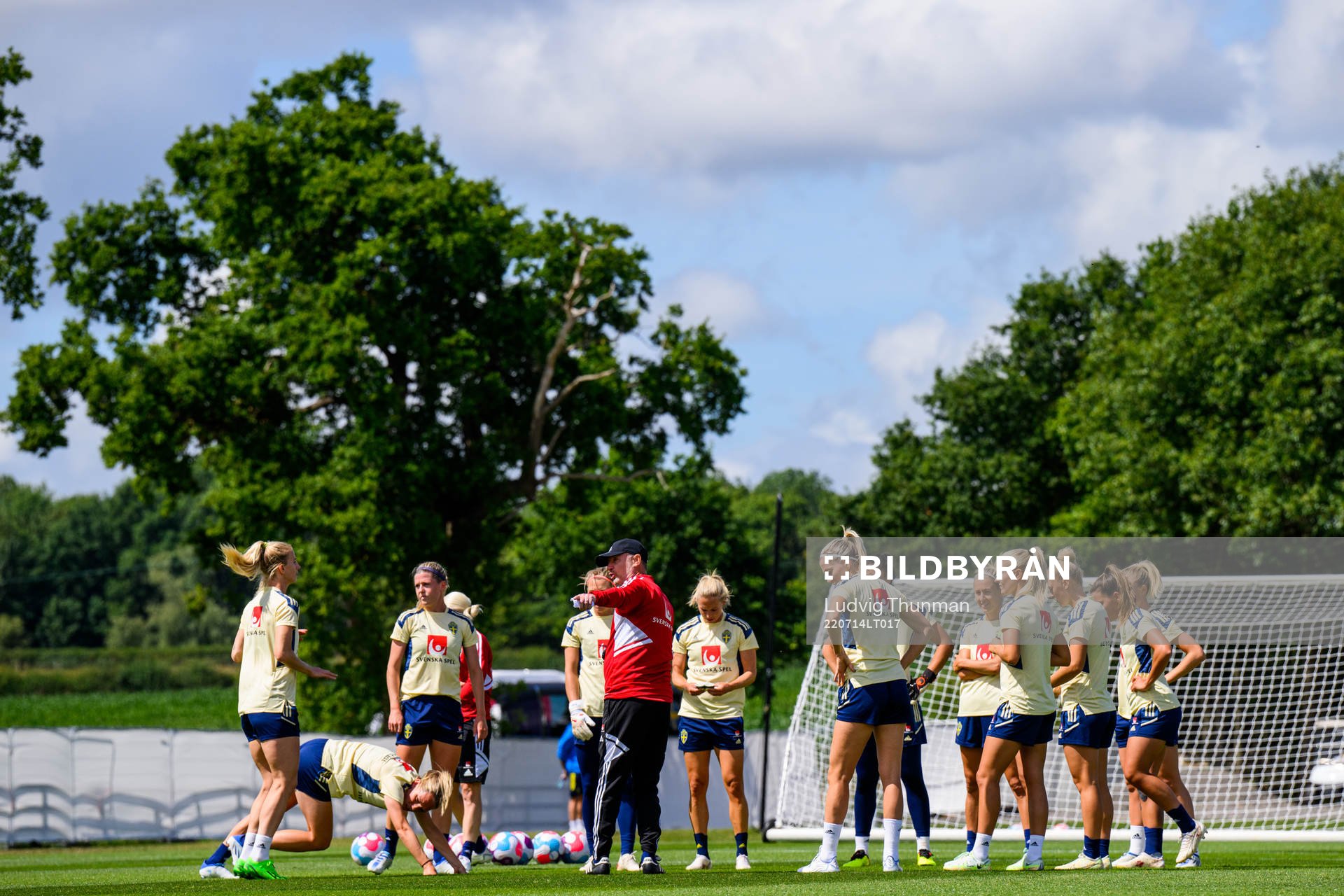 Players of the Swedish women's national football team