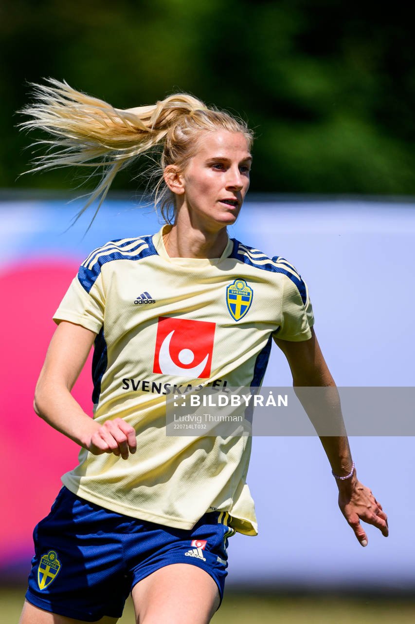 Sofia Jakobsson of the Swedish women's national football