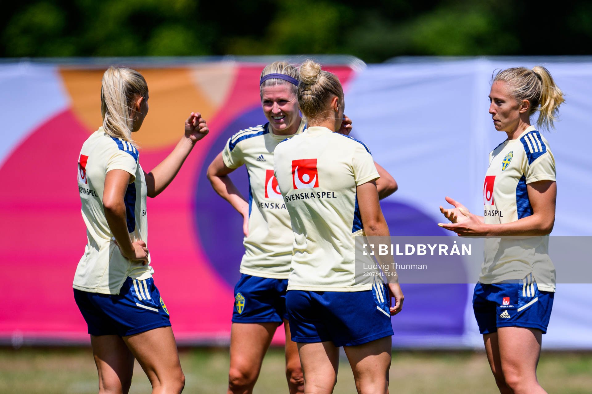 Olivia Schough and Rebecka Blomqvist of the Swedish women's